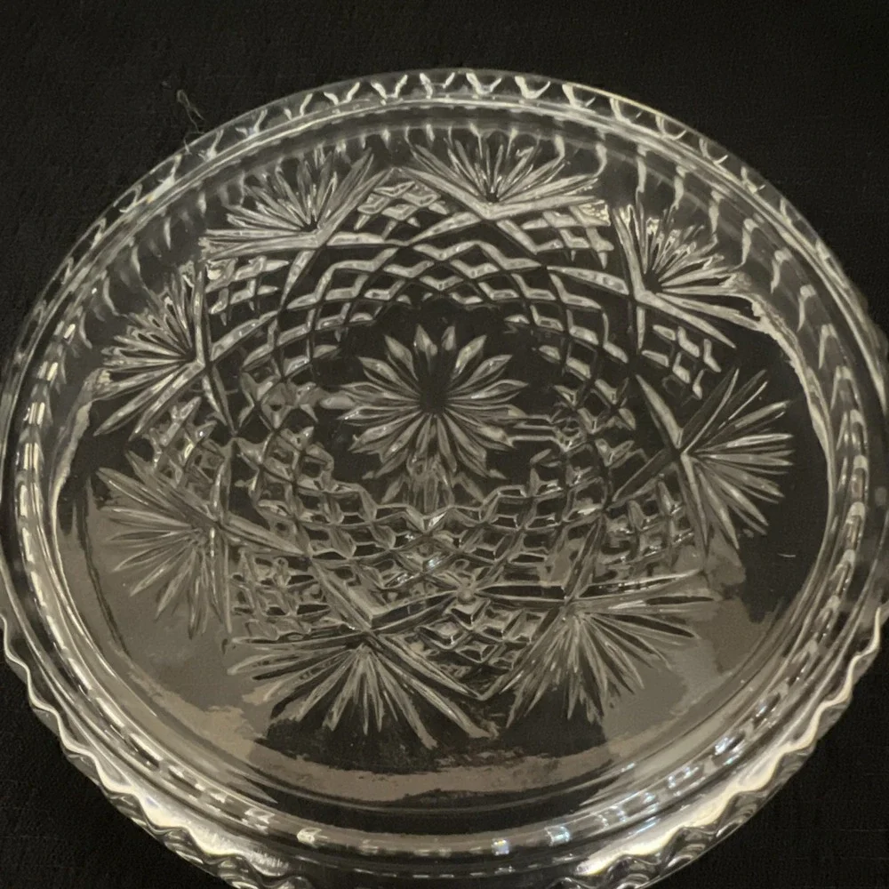 Crystal Clear Industries Essex Clear Glass Coasters Set of 4 Discontinued